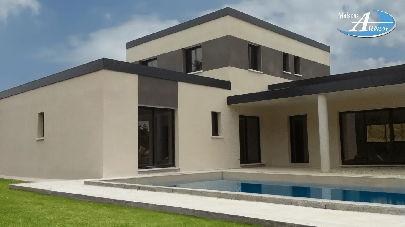 Réalisation maison toit plat contemporain