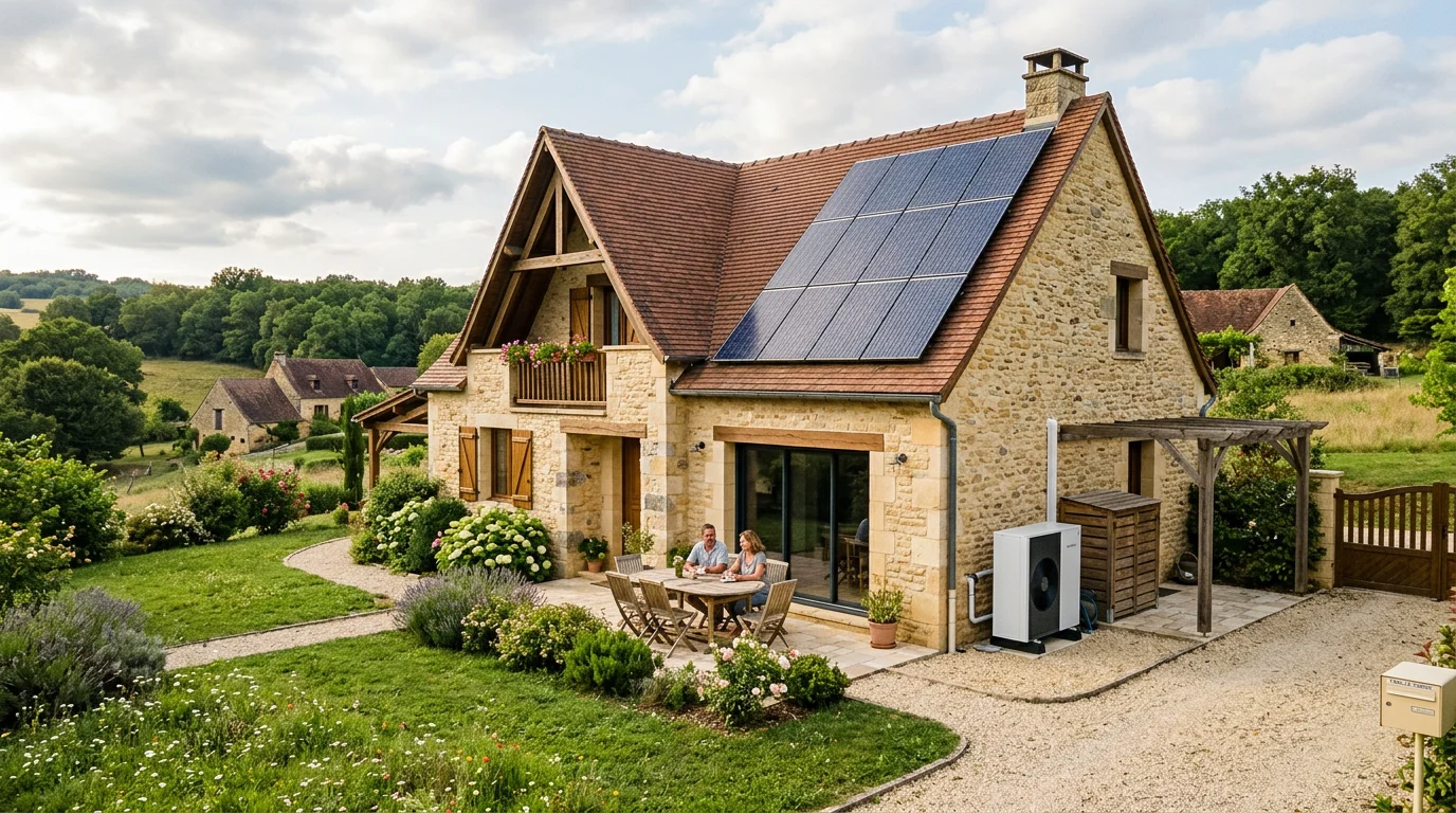Maison neuve basse consommation conforme à la RE2020 en Périgord