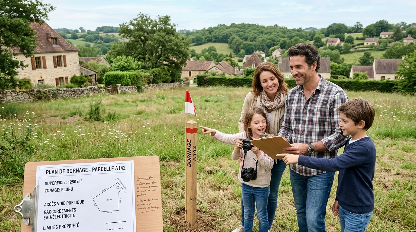 Terrain à bâtir dans une commune proche de Périgueux