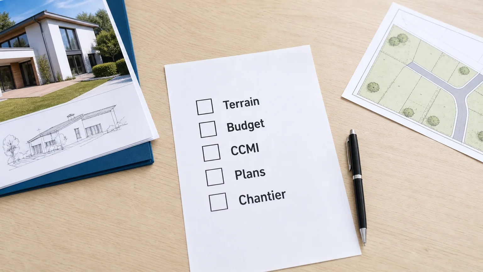 Checklist en français pour préparer une construction de maison