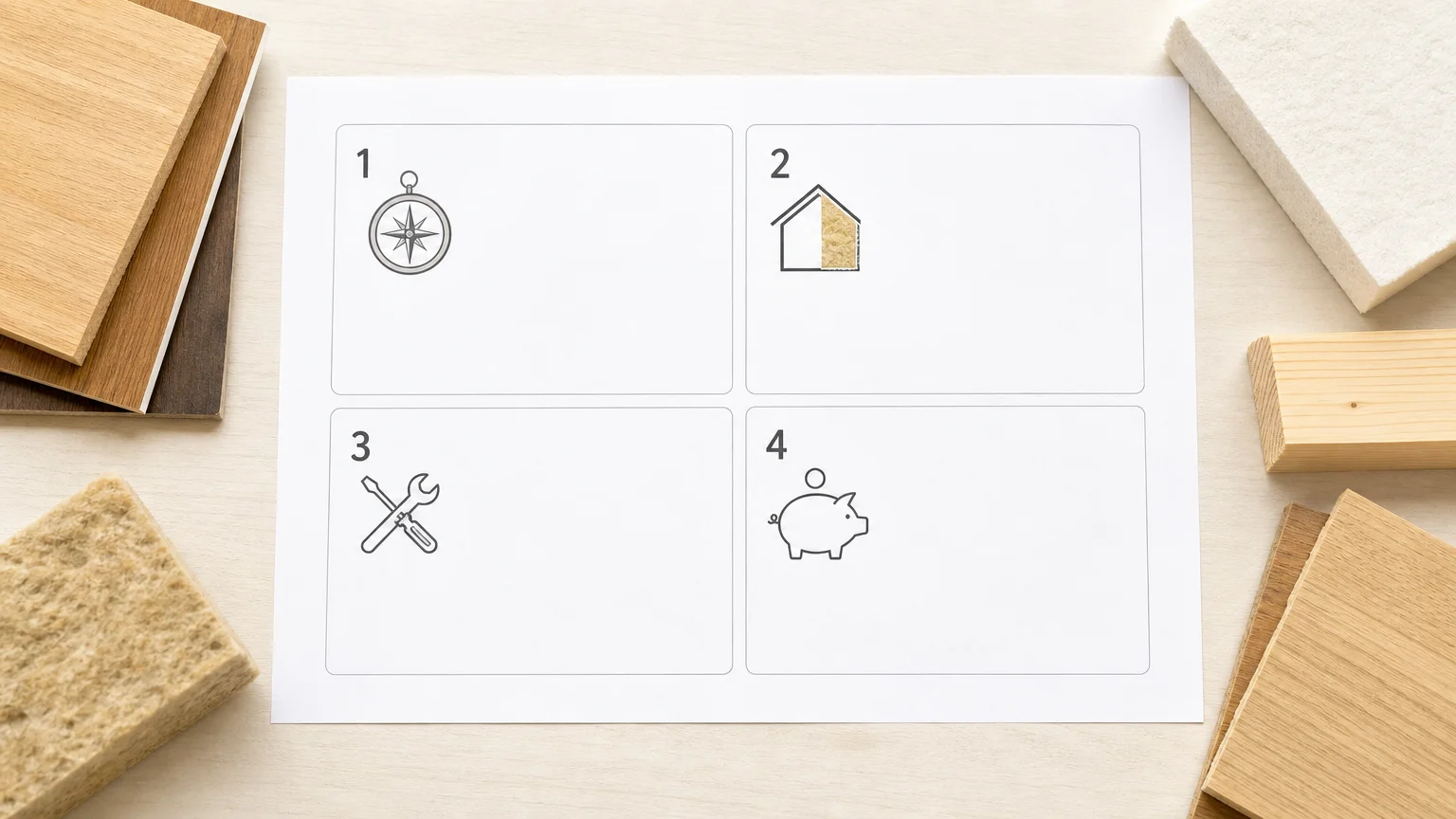 Checklist visuelle des critères d’un projet de maison à énergie positive