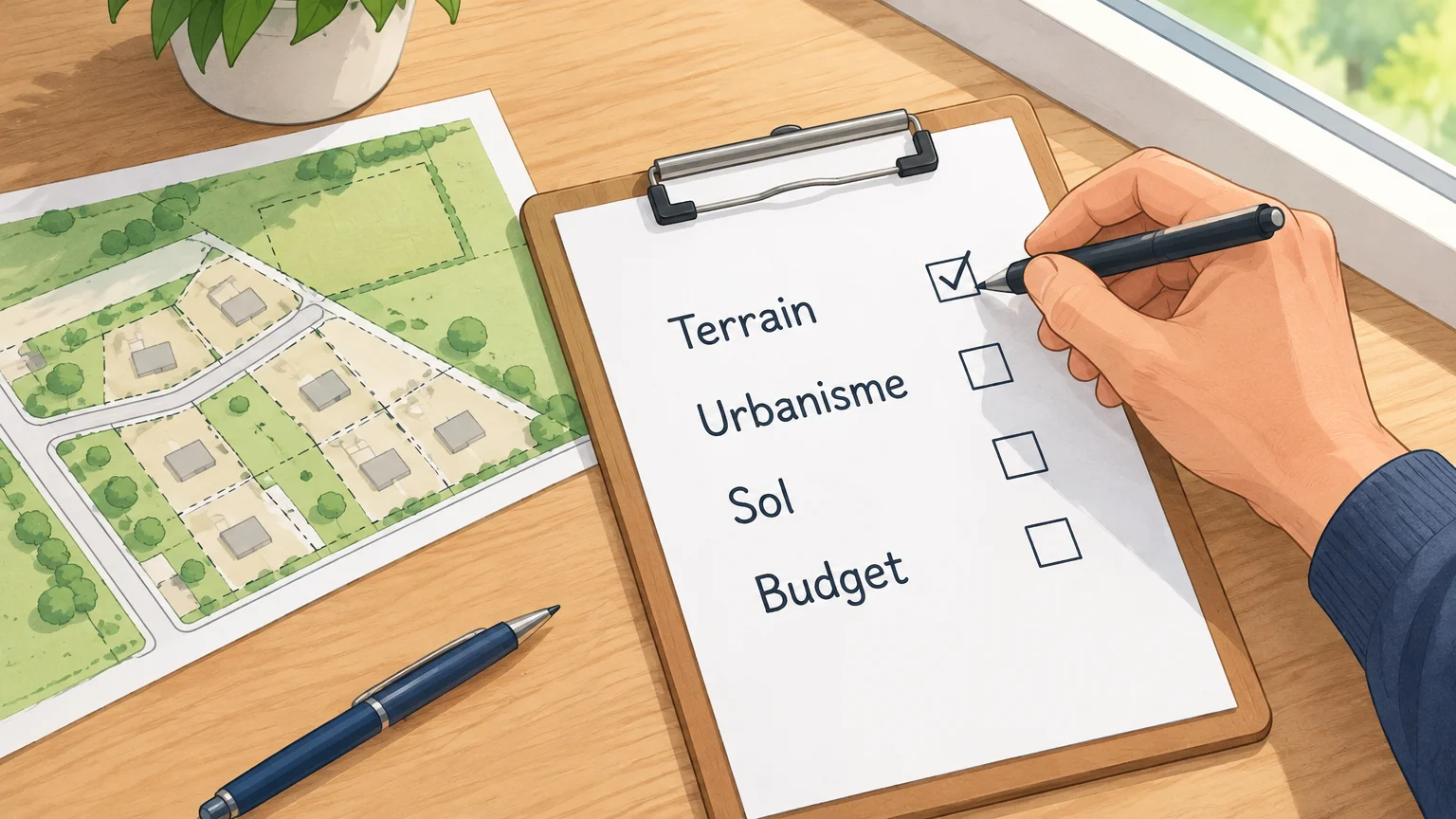 Liste de vérifications pour un projet de construction : terrain, urbanisme, sol et budget